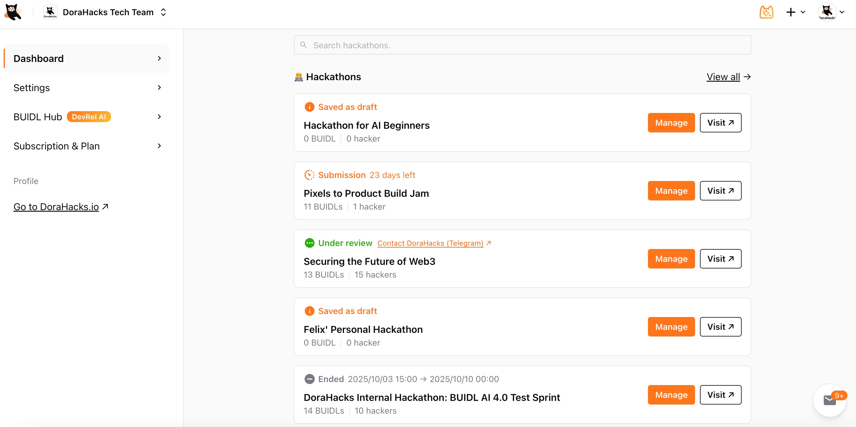 DoraHacks - Leading Open Source Incentive & Hackathon Community Platform