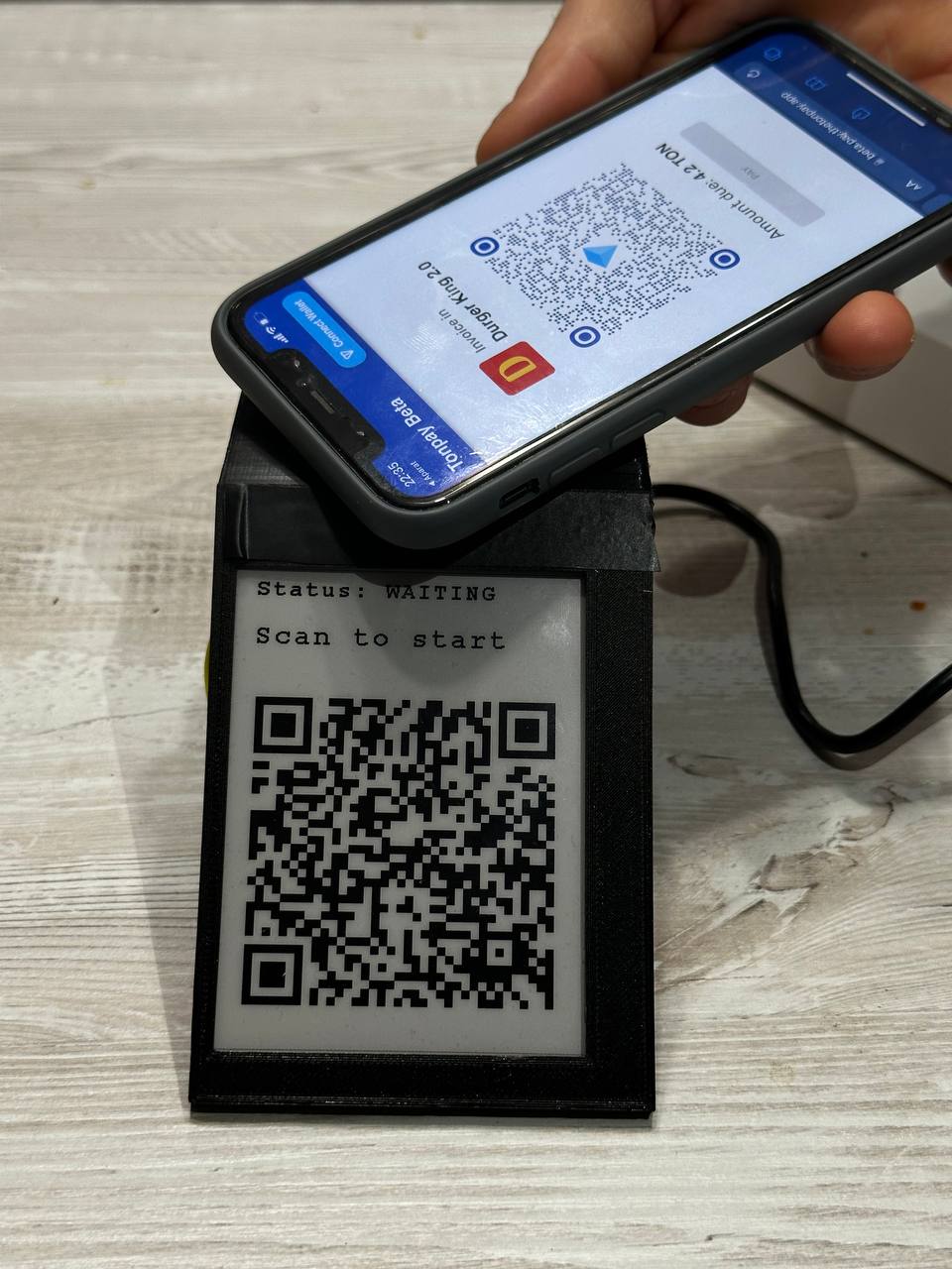 Crypto payment terminal. offline IoT Point of Sale for TON | Buidls |  DoraHacks