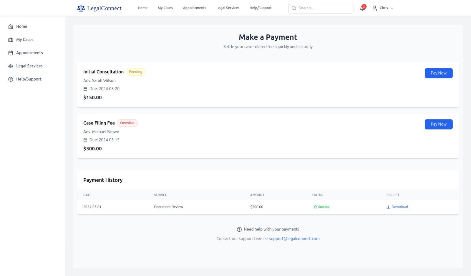 Legalconnect LegalConnect | Buidls | DoraHacks