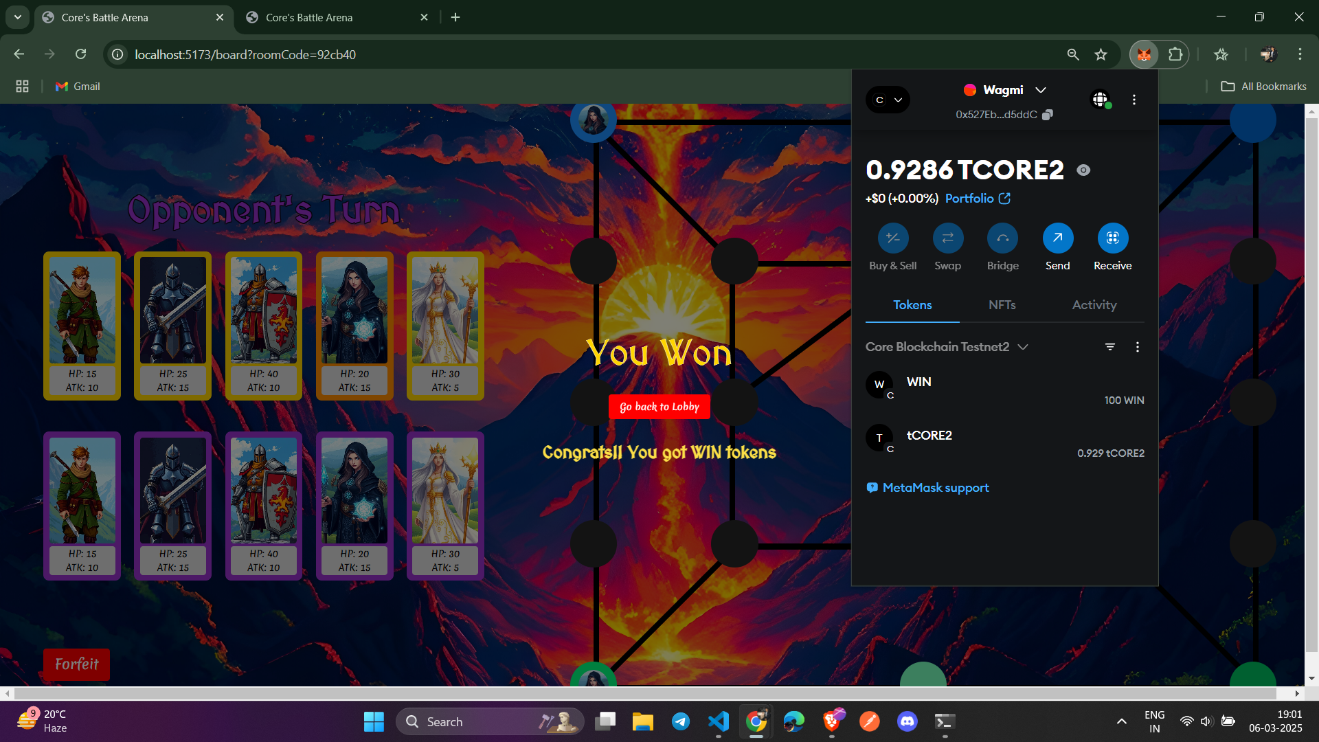 Core Battle Arena | Buidls | DoraHacks