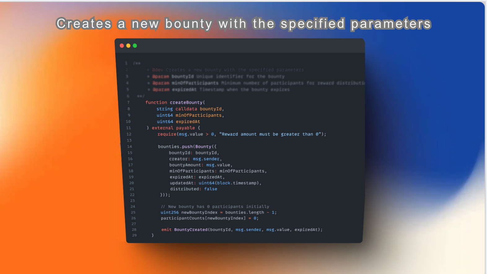 Create new bounty