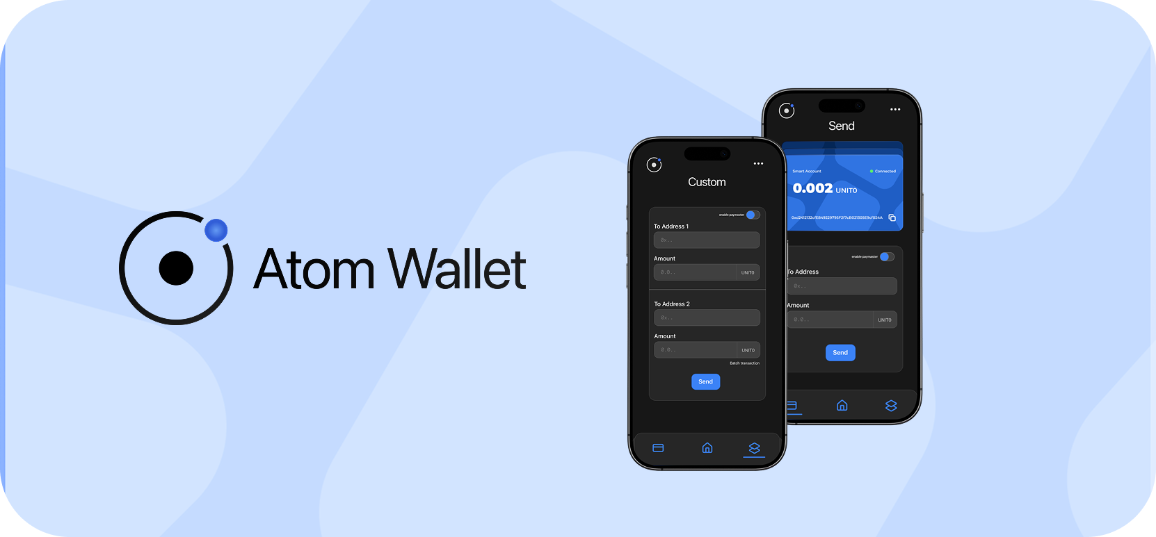 Atom Smart Wallet | Buidls | DoraHacks