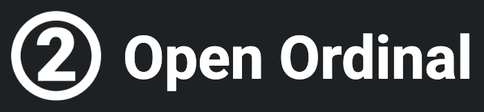 Open Ordinal