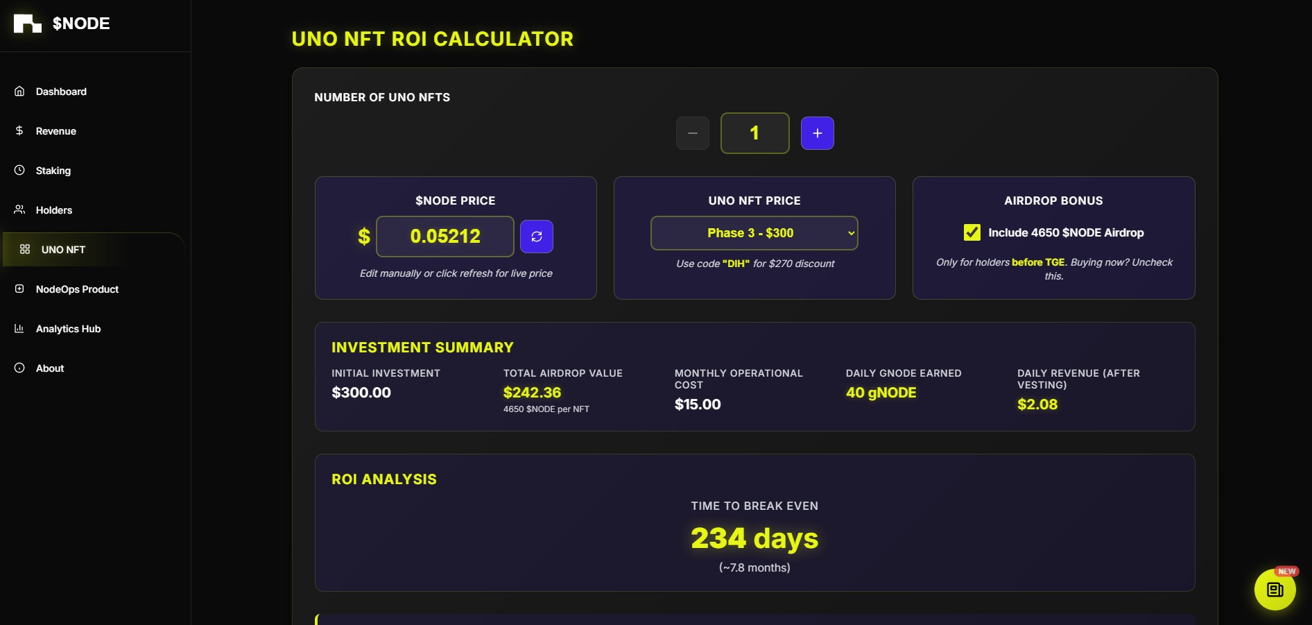 $NODE Community Dashboard | Buidls | DoraHacks