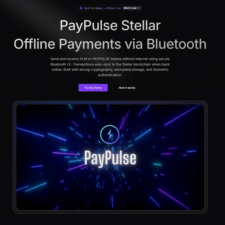 PayPulse: Offline-First Bluetooth Payments on Stellar | Buidls | DoraHacks