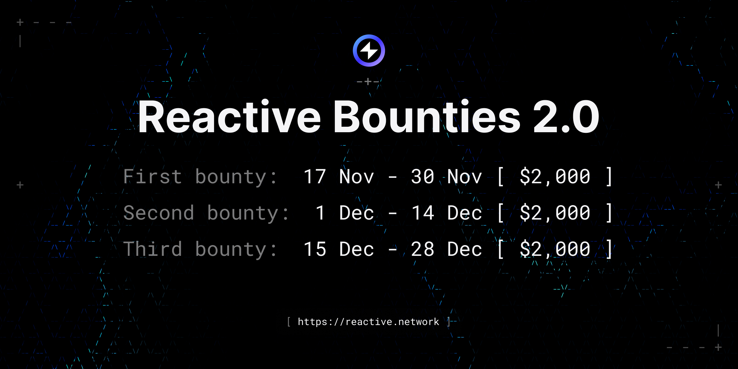Reactive Bounties 2.0 | Hackathon | DoraHacks