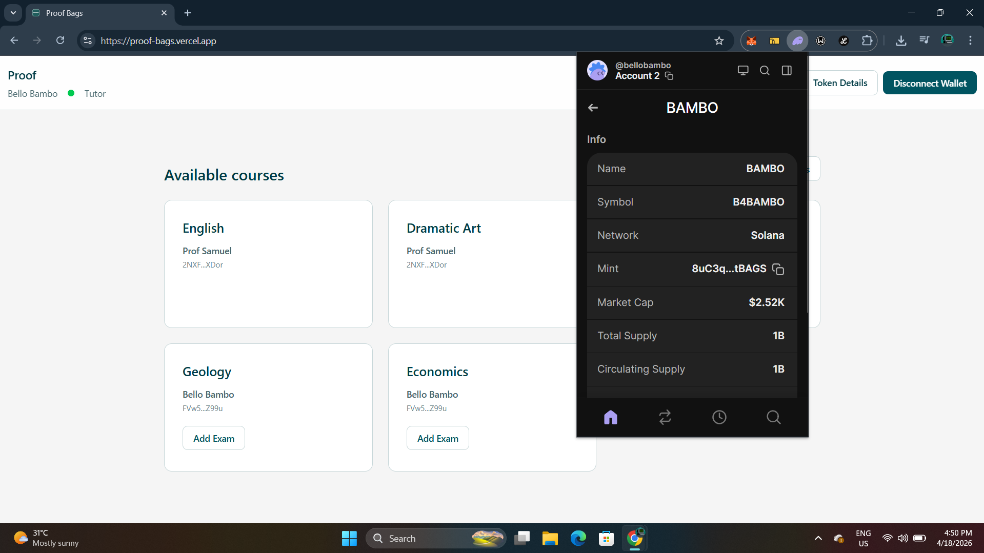 Proof | Buidls | DoraHacks